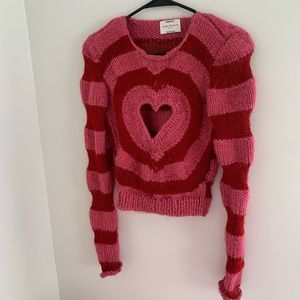 Lirika Matoshi heart sweater NWOT